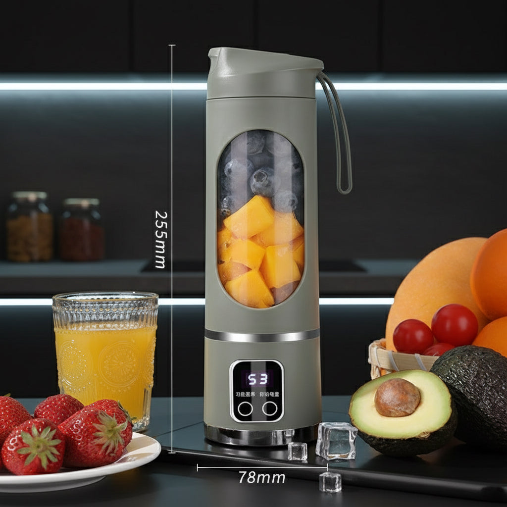 PrimaHome™ SwissBlend Pro – Tragbarer Smoothie-Mixer mit Display