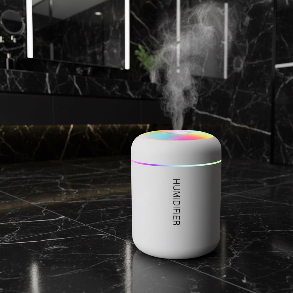 PrimaHome™ SwissMist – Mini-Luftbefeuchter mit LED-Ambientelicht