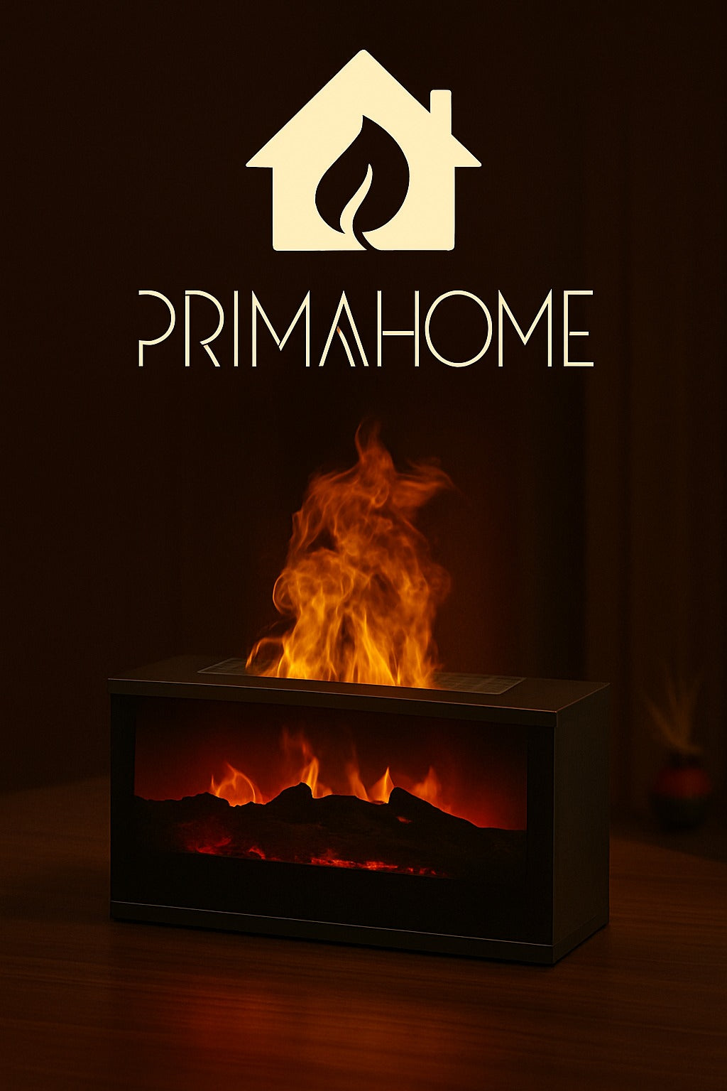 PrimaHome™ Swiss FlameAura – 7-Farb LED Aroma-Feuerlampe