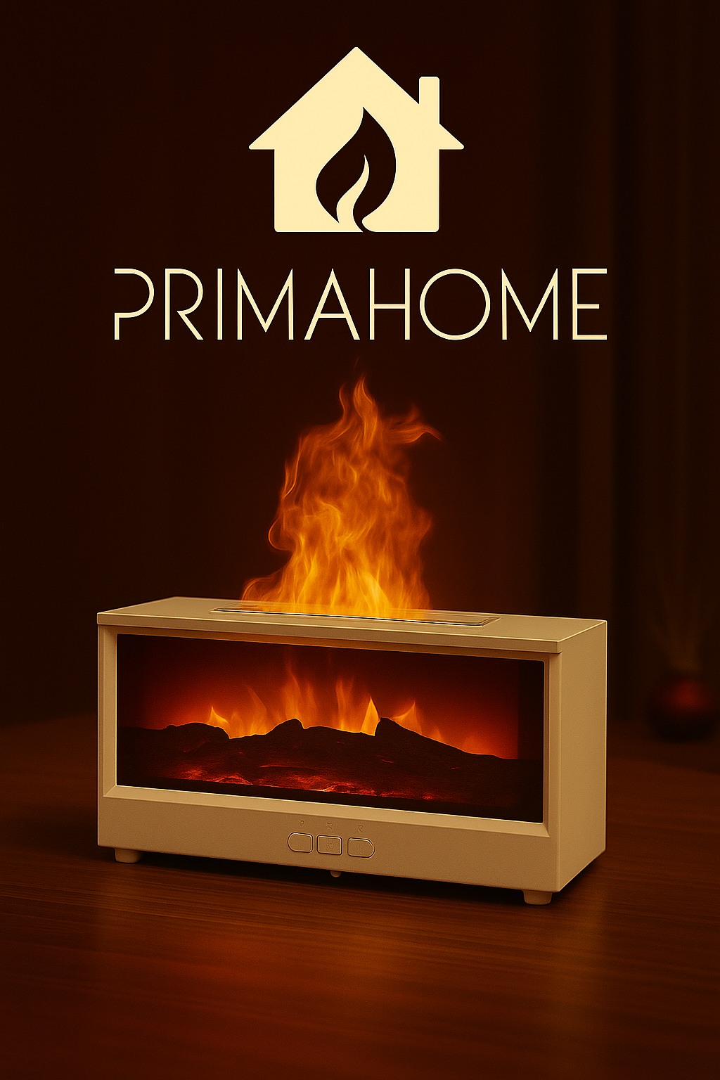 PrimaHome™ Swiss FlameAura – 7-Farb LED Aroma-Feuerlampe