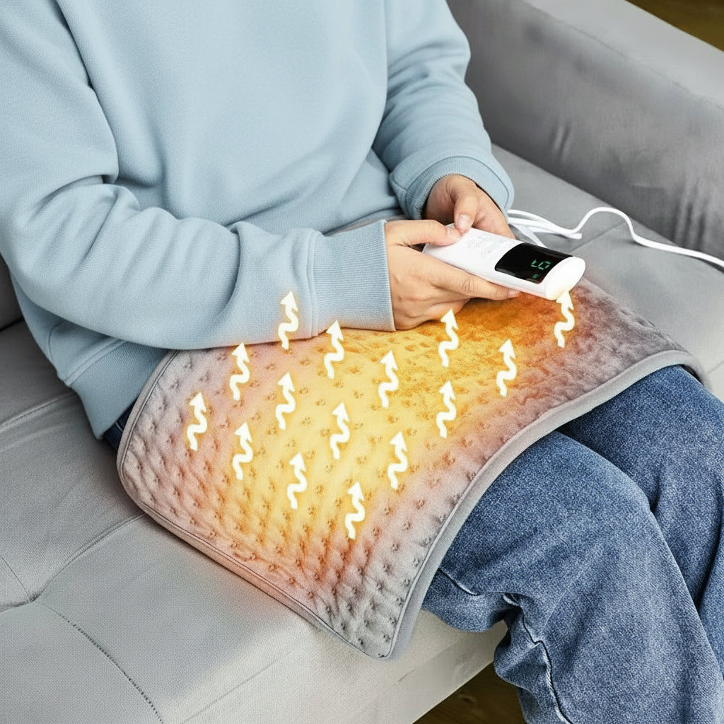 Electric Heating Pad Blanket 9 Level 4 Mode Timer Heating Pad for Shoulder Neck Back Spine Leg Winter Warm