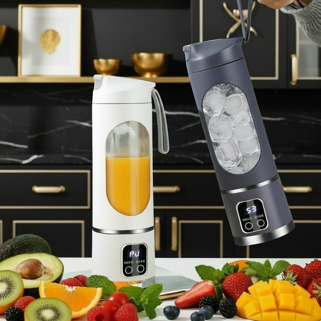 PrimaHome™ SwissBlend Pro – Tragbarer Smoothie-Mixer mit Display