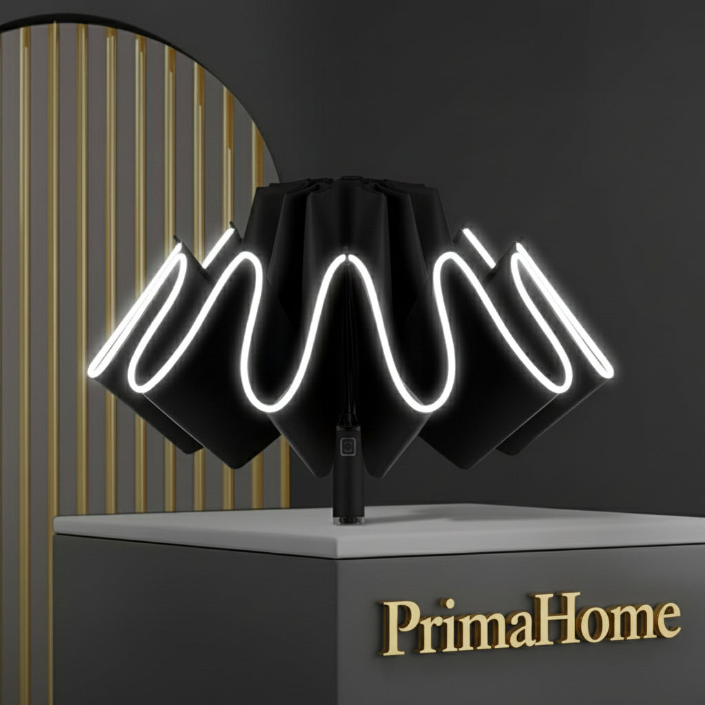 PrimaHome™ SwissLight Umbrella – LED Regenschirm mit Schweizer Design