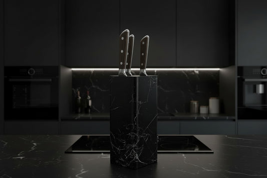 PrimaHome™ Black Marble Premium Messerhalter