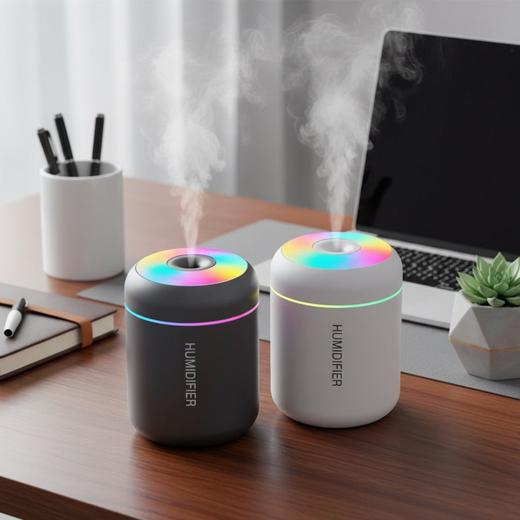 PrimaHome™ SwissMist – Mini-Luftbefeuchter mit LED-Ambientelicht