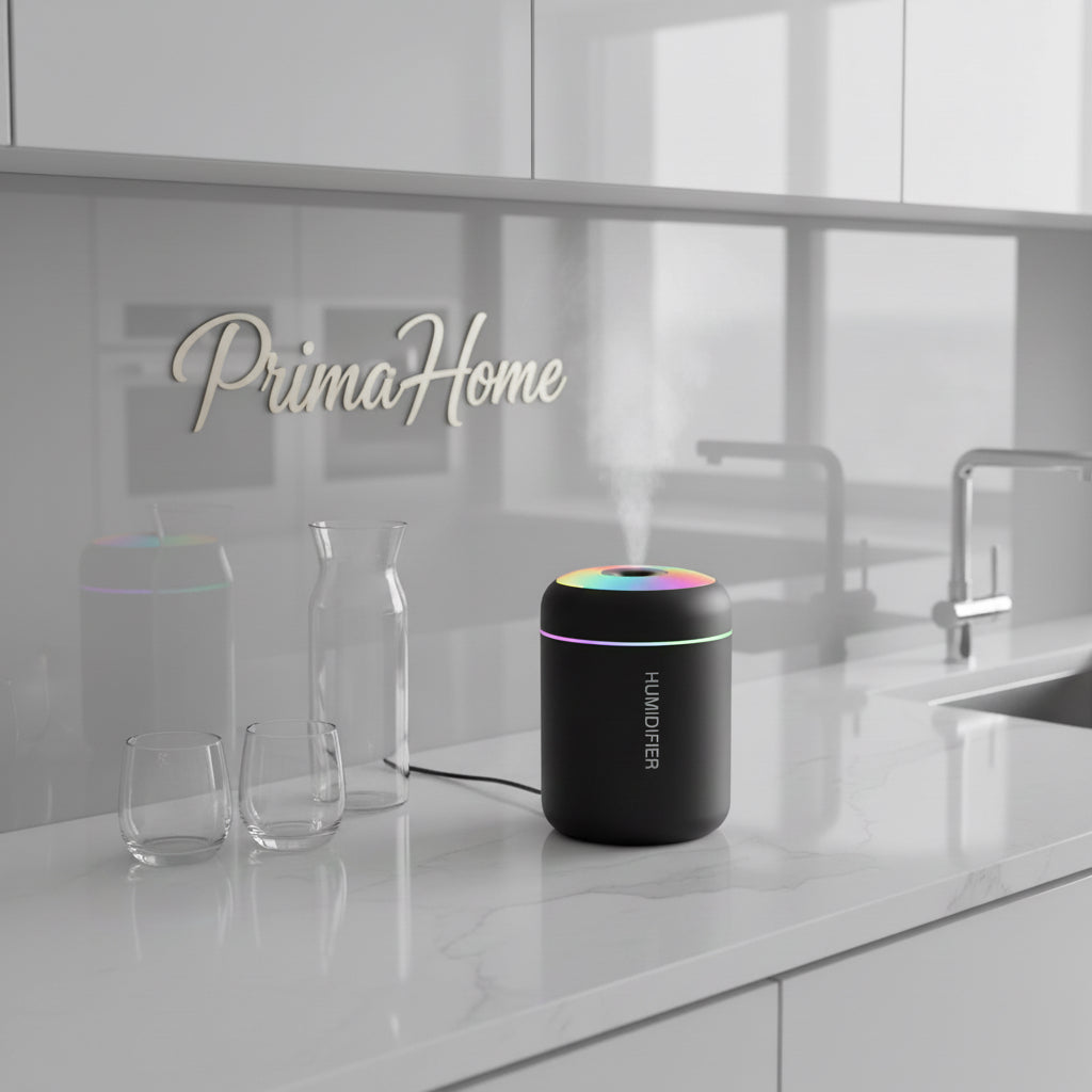 PrimaHome™ SwissMist – Mini-Luftbefeuchter mit LED-Ambientelicht