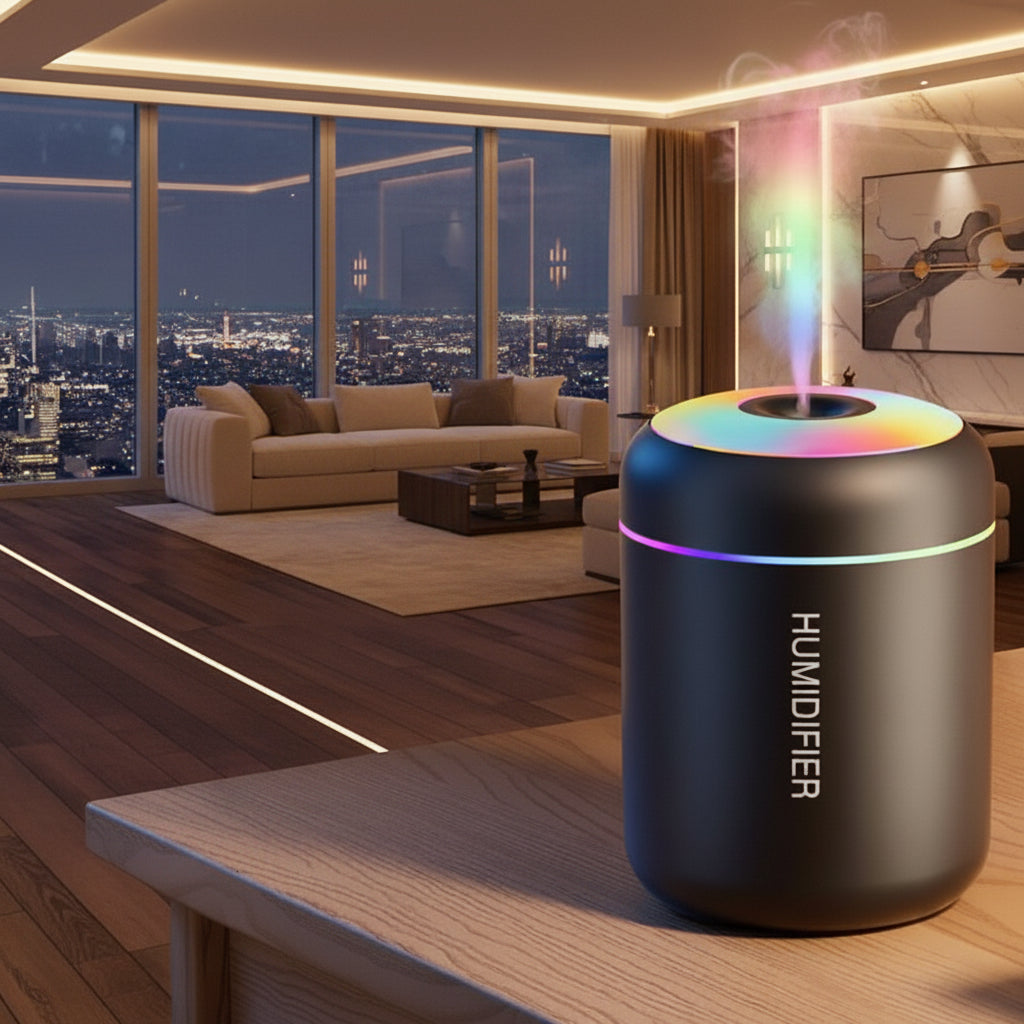 PrimaHome™ SwissMist – Mini-Luftbefeuchter mit LED-Ambientelicht